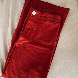 Jesse Kamm Red Wide Leg Pants